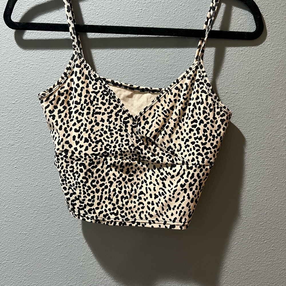 Shein cheetah crossed tank